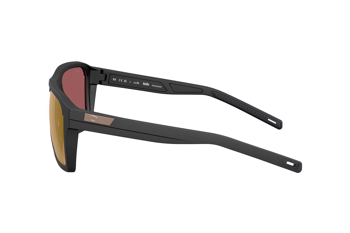 Costa Del Mar Antille Netplus Black Frame with Gold Mirror Polarized Lenses